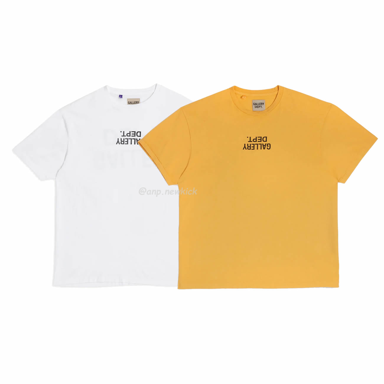 Gallery Dept Fucked Up Reverse English Logo Printed Short Sleeve T Shirt (1) - newkick.cc